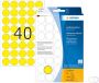 Herma Multipurpose-etiketten Ã 19 mm rond geel geperforeerd permanent hechtend om - Thumbnail 2
